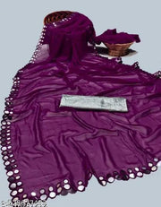 NEW FENCY GEORGETTE CUT WORK SAREE