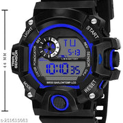 Multicolor Digital Watch ALL MULTI-FUNCTION AVAILABLE ( DATE / TIME / ALARM / LIGHT / DAY ) Illuminated Display Sports Digital Multicolor Dial Black Silicon Strap Men's Watch sporst Watch For Men Boys Watch