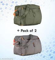 Men & Women's Cross Body Travel Sling Bag || Polyster Sling Bag || Cross Body Utility || Travel Bag || Office Business Messenger Bag || One Side Shoulder Bag for Men and Women Unisex || (Pack Of 2)