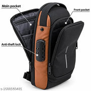 Anti-Theft Laptop Backpack with Combination Lock, Multiple Compartments & USB Charging Port