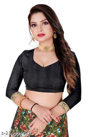 NEW FLOWER GEORGETTE DESIGN SAREE WITH BORDER