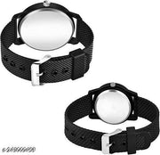 King Queen Watch in PU Belt and Bracelet Combo Analog Watch - for Couple -Pack of 4