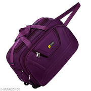 Unisex Travel Luggage Bag - (54 Cm) Expandable Flat Folding Travel Duffel Bag/Duffel Strolley Bag With 2 Smooth Spinner Wheels