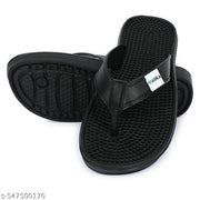 Combo (Pack Of Two 3 par) super soft dailyuse embossed chappal for mens & boys / lightweight & Anti-skid chappal (BLACK)