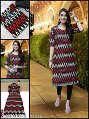 Polyster/Crepe fabric-Fancy Designer Low price Kurti