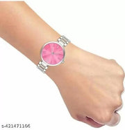 new premium &Exquisite Siver blet 3 combo   analog watch for woman and girl's