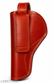Leather Revolver Cover 9mm (Light Brown)