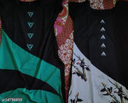 Polyster/Crepe fabric-STYLISH LADIES AND WOMEN Top With Plazo.and Nack Latkan , top and bottom set,, top and plazzo set, tops and pants , top and leggings , tops and tunics, kurti and plazo set , kurti and pants , kurti tops and plazzo  for girls