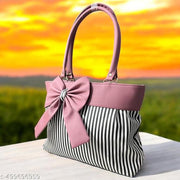 Elegant Bow Tote Bag – Stylish Handbag with Chic Lining & Trendy Design