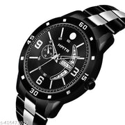 HMTR TWO SHADE CHAIN WITH DAY AND DATE WORKING ANALOG WATCH FOR MEN AND BOYS
