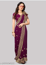 EMBROIDERY MIRROR SAREE