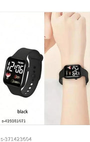 Classy Black LED Digital Watch for Teenagers boy's and girl's With Attractive look's (Age 5 to 15 years)