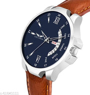 Men’s Analog Watch with Trending Day & Date Display – Stylish, Durable, and Functional Timepiece for Everyday Wear (Pack of 1)