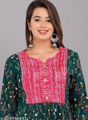 VISHAKHA TRENDING NEW WOMEN RAYON PRINTED KURTA