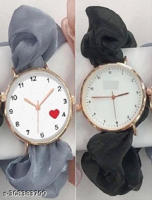 Scrunchies analog watch Analog Watch - For Women Scrunchies Korean Style Watch