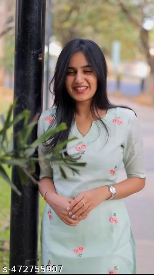 ORGENZA WORK KURTI