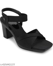 Afuzi New Stylish Girl’s Heel Comfortable and Fashionable Out Door Sandal's For Light Weight Casual Fashionable For Women/Girls Sandal For Women Pich