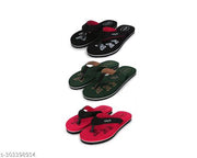 Pack of 3 Women's Dr. ortho Slippers Flip Flop Indoor Outdoor Flip Cute Foot Wear Daily Use