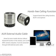 VA WS-887 SLR Mini Bluetooth Speaker | Superb Sound Quality | Powerful Speaker | Built-in Mic for Hands Free 5 W Bluetooth Speaker  (Silver, Stereo Channel)