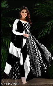 Womens and Girls Anarkali With Duptta Set