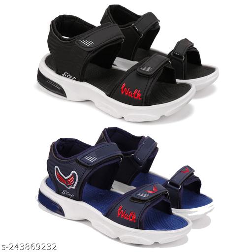 Bersache Comfortable Trendy Outdoor Casual Sandals for Boys Pack of 2