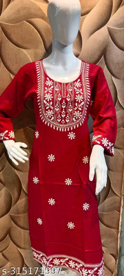 Women white buety kurti
