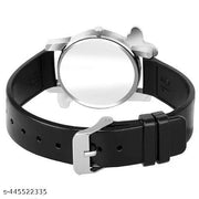 Girls Rubber Casual Analog Watches(Black)