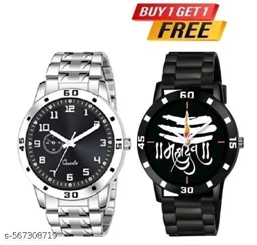stylish new watch trendy watch for men and good looking classy watch combo of 2 for boy's and men's
