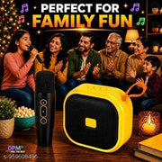 DPM Portable Bluetooth Speaker with Wireless Microphone and Deep Bass Sound
