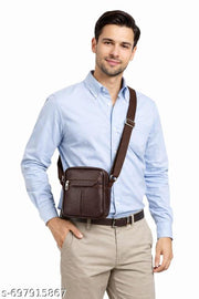 Brown SIDE BAG ,SLING BAG