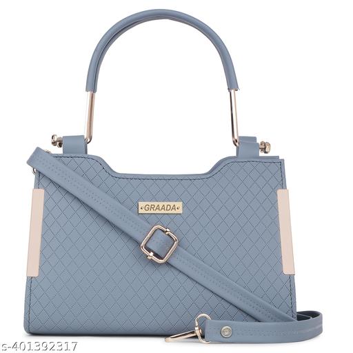GRAADA Synthetic Leather Classy Design Trendy Shoulder Handheld Crossbody Women Handbag