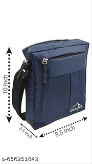MOUNTER Stylish Nylon Sling Cross-Body Travel Office Messenger One Side Shoulder Bag for Men, Women & Boys