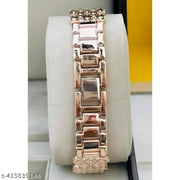 Yokako Rose Gold Dial Rose Gold Diamond Std Belt Women Watch