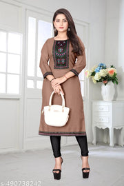 DESIGENER KURTI NEW COLLECTION COTTON BLEND STYLISH NEW TRENDY…