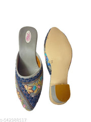 heel Embroidery Half multi jutis for women