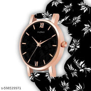 Scrunchie Bands Watch for Women & Girls Scrunchies Watch Classic Flower Dial & Unique Scrunchies Watches Strap Cloth Soft Pattern Solid Fabric Wristband Watch Combo Pack of 2