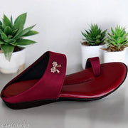Women's Lycra MAROON Wedge Fashion Sandal | Casual Comfortable Extra Soft Ladies Footwear || Comfortable Lycra Slippers For Women || Soft Bottom Lycra Slippers For Women
