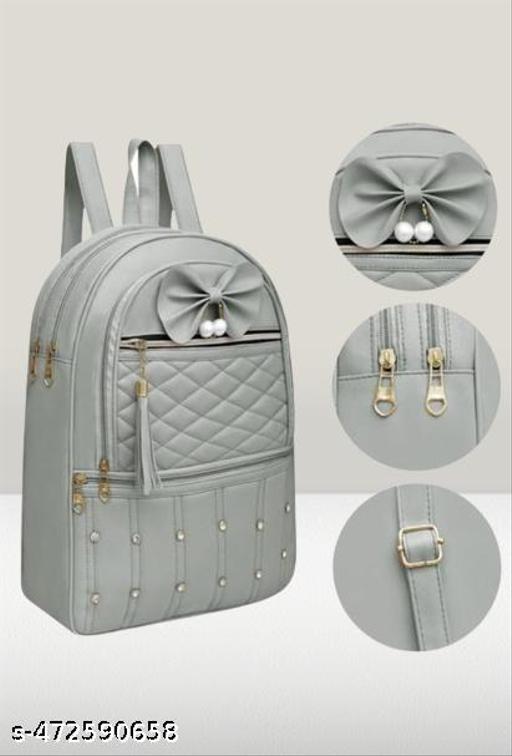 Women’s Stylish School, College & Travel Backpack | Lightweight Daily Use Bag | Quilted Multi-Pocket Casual Bag