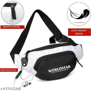 Waist Bag for Women and Men/Fanny Pack with 3-Zipper Pockets Waist Pouch for Hiking, Travel, Camping, Running, Sports Outdoors and Adventures Money Phone Belt with Adjustable Strap