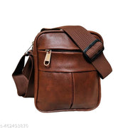 Stylish Sling Bag for Men Bags Office Brown Leather Side Bag Men