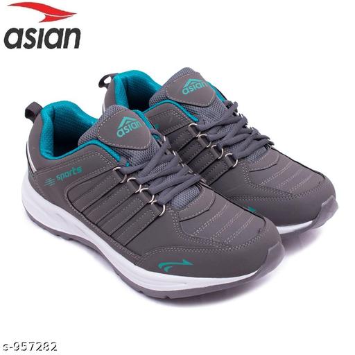 ASIAN Men's COSCO Grey Sports Running Walking & Gym LIghtWeight Stylish Shoes for Boys & Men