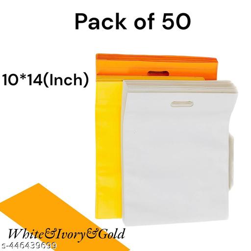 CARRY CLOUD Eco-Friendly Non-Woven D-Cut Bags: Celebrate in Style, Lightweight carry bags (Pack of 50)