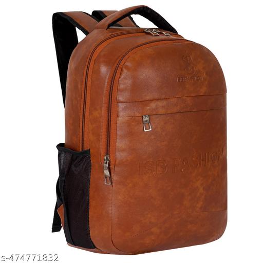 Latest Leather Fashionate School Bags Laptop Backpack Waterproof PU Leather Backpacks for Men Women Boys & Girls Backpack Unisex Artificial leather backpack bag/casual/college/school/office 30 Liters