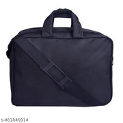 Cross body bags with 6 Spacious Pockets and Water-Resistant Leather Laptop bags_Black,16 inch useful for office,business and travel