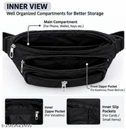 Men’s Premium Multi-Pocket Waist Bag | Crossbody Belt Bag | Travel & Daily Use