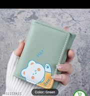 Printed  Cute Small Girls Women Wallet Tri-folded Wallet