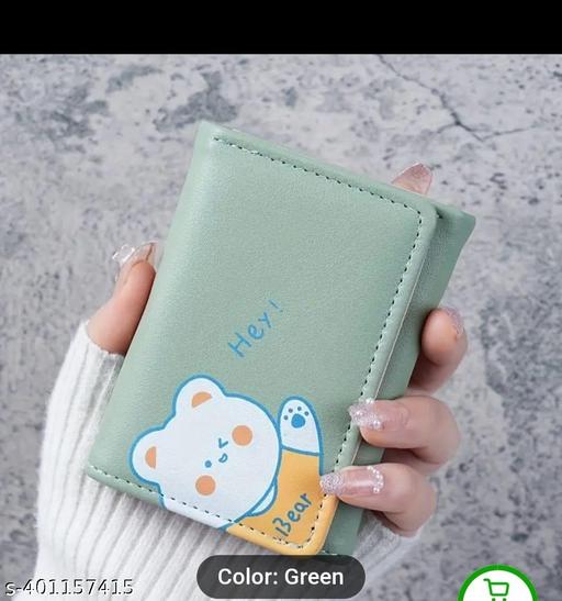 Printed  Cute Small Girls Women Wallet Tri-folded Wallet