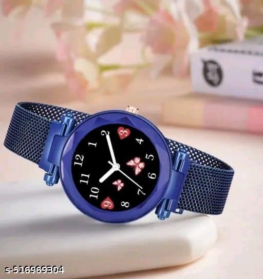 Magnet Strap Premium Quality Graceful Stylish Wrist Watch for Women & Girls