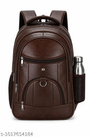 Stylish Tan Leather Backpack For School Office And College || Backpack For Mens || Backpack For Boys || Backpack For Unisex || Tan Faux Leather Backpack for Men & Women
