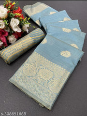 assam silk sarees for women latest design 2023 blue pure cotton saree
